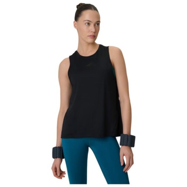 4F FUNCTIONAL ΓΥΝΑΙΚΕΙΑ ΑΜΑΝΙΚΗ ΜΠΛΟΥΖΑ ΜΑΥΡΗ 4FWSS26TFSLF0767-20S